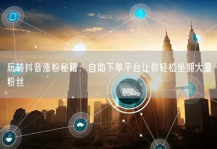 玩转抖音涨粉秘籍：自助下单平台让你轻松坐拥大量粉丝